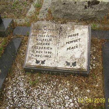 WITTE Wilhelm Johann Frederich 189?-1963