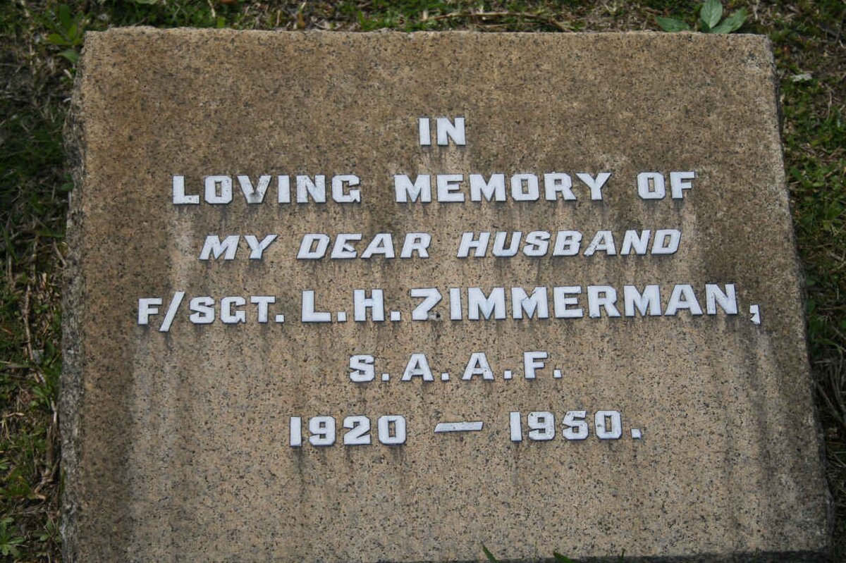 ZIMMERMAN L.H. 1920-1950