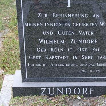 ZUNDORF Wilhelm 1911-1981