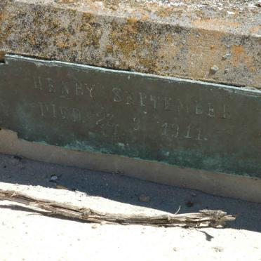 SEPTEMBER Henry -1911