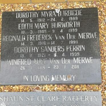 BURBIDGE ::  HURWORTH :: VAN DER MERWE :: PERRIN :: RAFFERTY