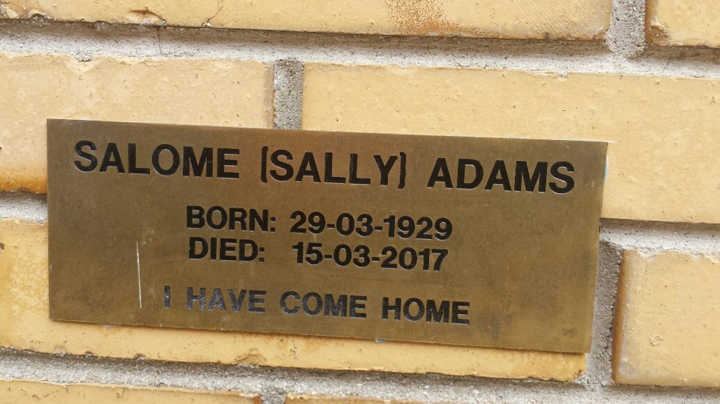 ADAMS Salome 1929-2017