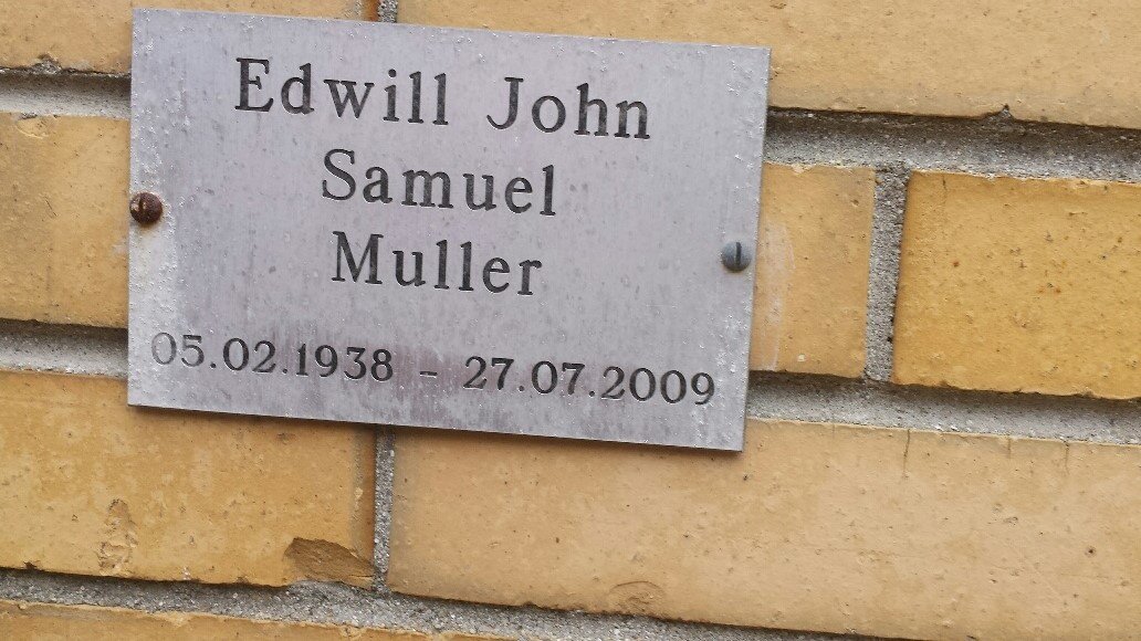 MULLER Edwill John Samuel 1938-2009