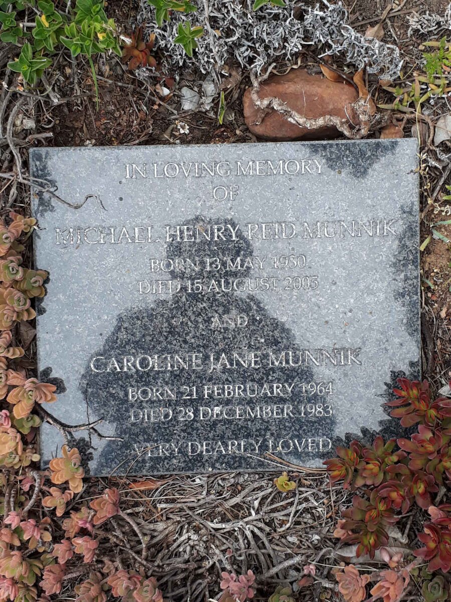 MUNNIK Michael Henry Reid 1930-2005 :: MUNNIK Caroline Jane 1964-1983