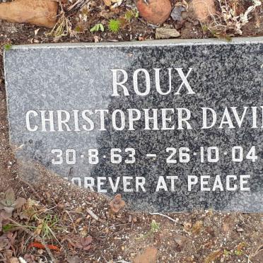 ROUX Christopher David 1963-2004