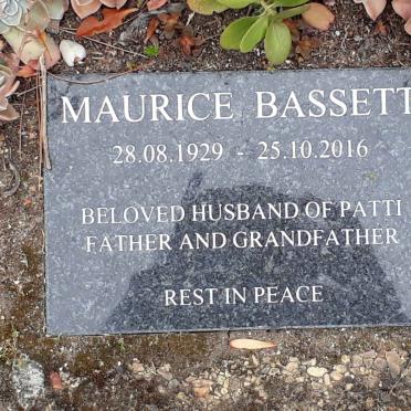 BASSETT Maurice 1929-2016