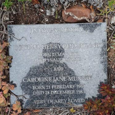 MUNNIK Michael Henry Reid 1930-2005 :: MUNNIK Caroline Jane 1964-1983