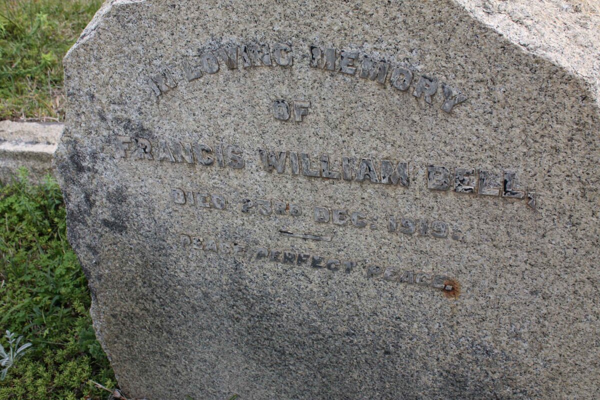 BELL Francis William -1919