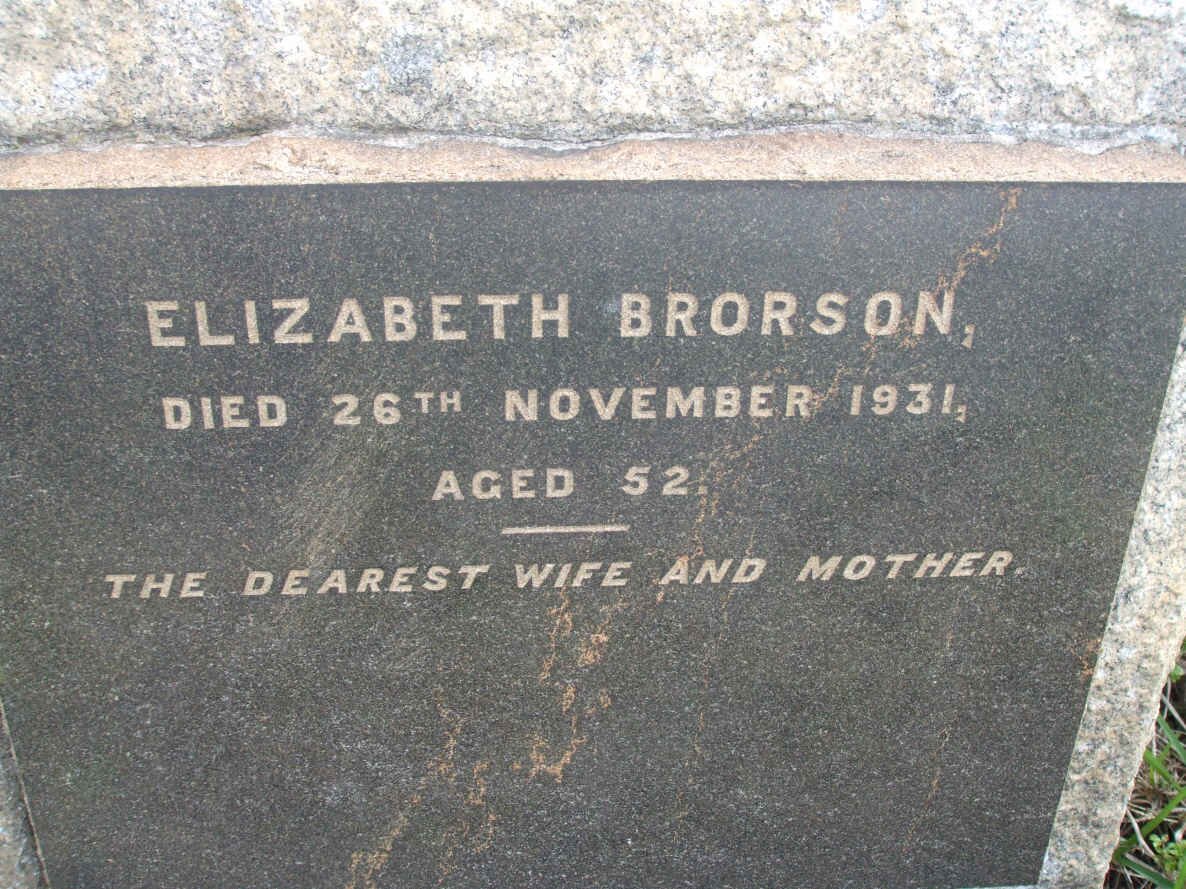 BRORSON Elizabeth -1931