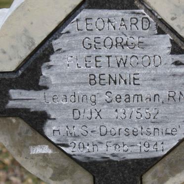 BENNIE Leonard George Fleetwood -1941