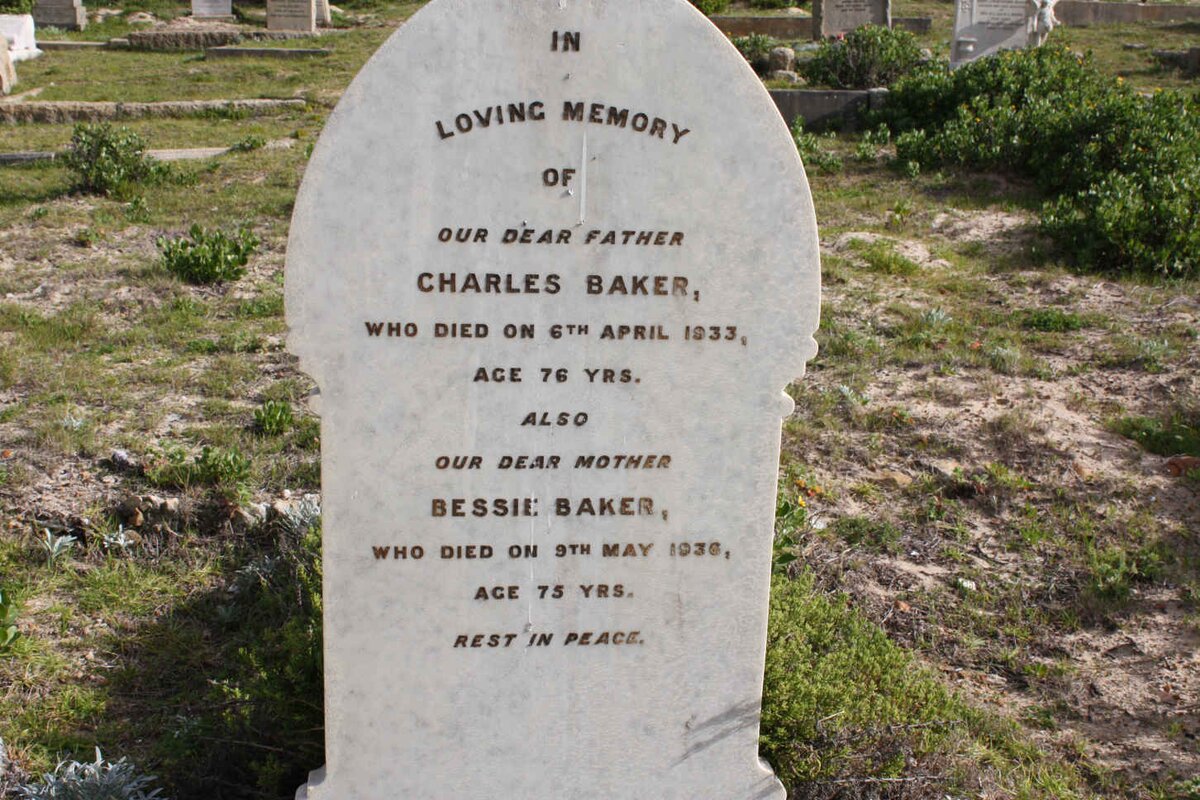 BAKER Charles -1933 &amp; Bessie -1936