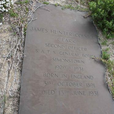 CLARK James Hunter Colv? 1891-1931