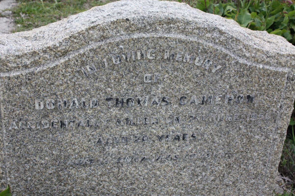 CAMERON Donald Thomas -1956