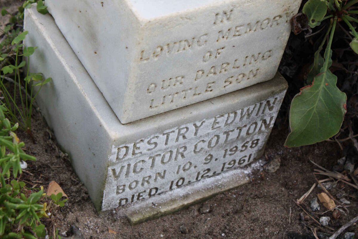 COTTON Destry Edwin Victor 1958-1961