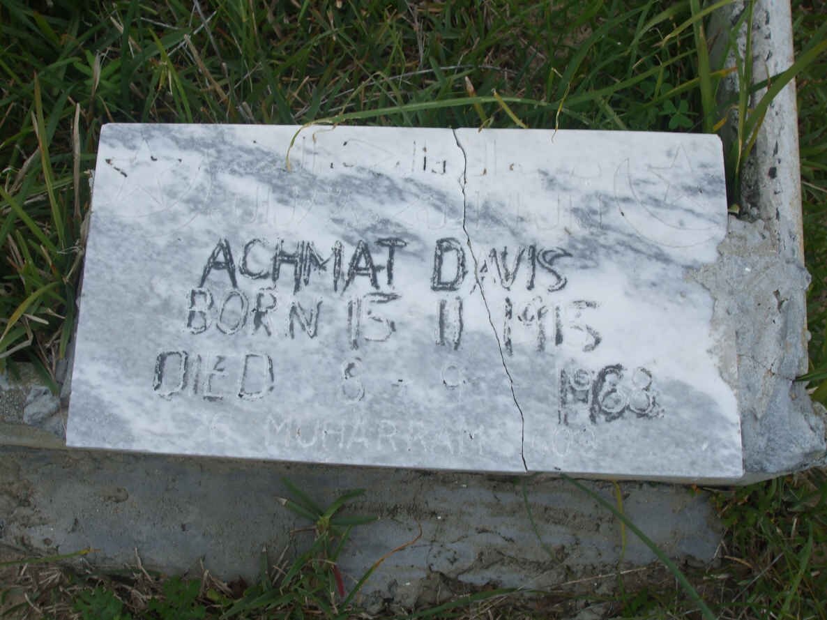 DAVIS Achmat 1915-1988