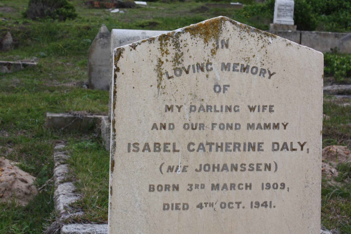 DALY Isabell Catherine nee JOHANSON 1909-1941