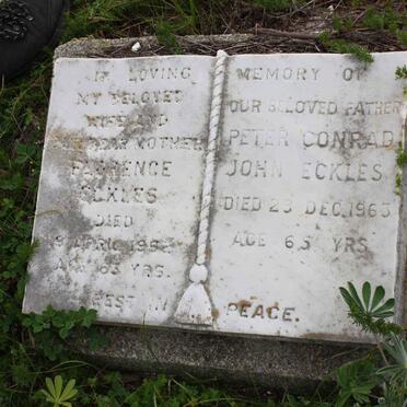 ECKLES Peter Conrad John -1963 &amp; Florence -195?