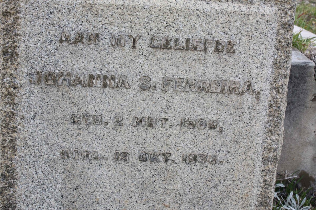 FERREIRA Johanna S. 1908-1936