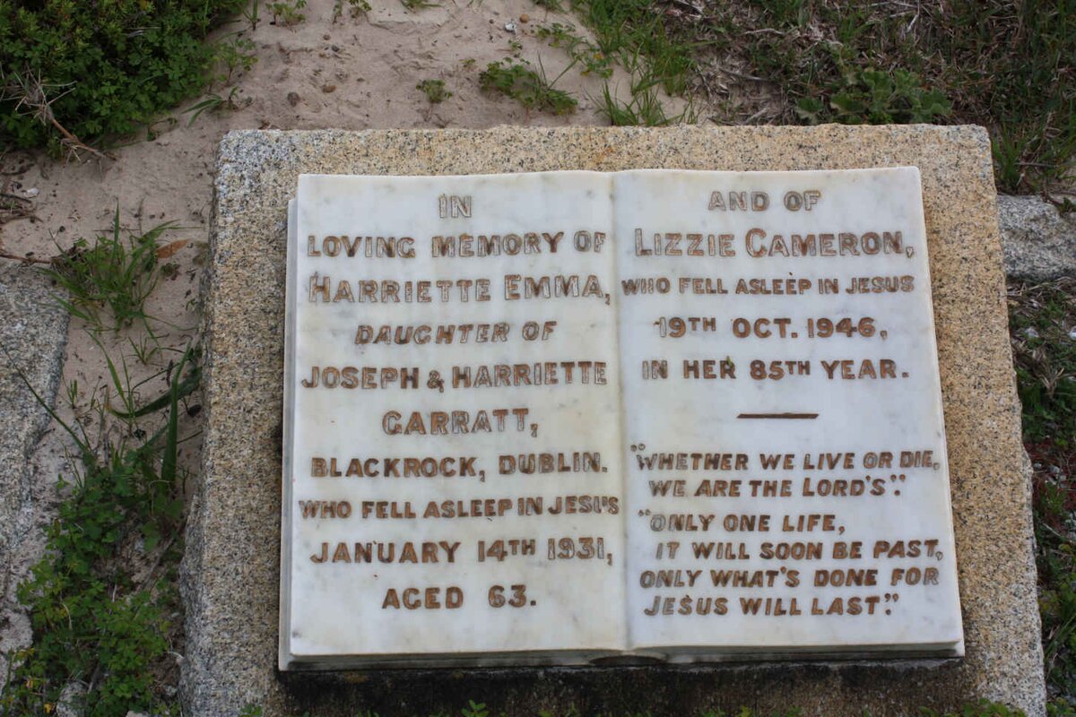 GARRATT Joseph Harriette -1931 &amp; Lizzie CAMERON -1946