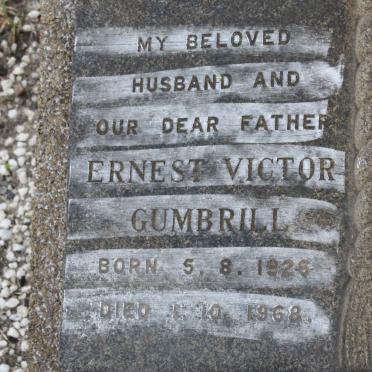 GUMBRILL Ernest Victor 1926-1968