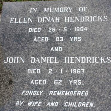 HENDRICKS John Daniel -1967 :: HENDRICKS Ellen Dinah -1964