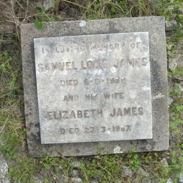 JAMES Samuel Louis -1956 &amp; Elizabeth -1957
