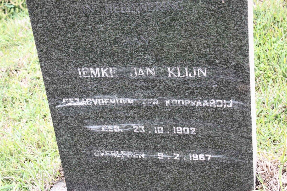 KLIJN Iemke Jan 1902-1967