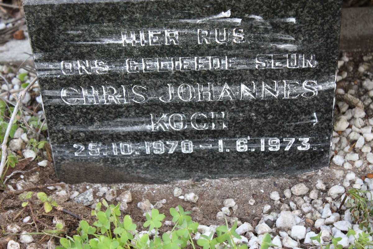 KOCH Chris Johannes 1970-1973