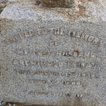 MAY Archibald F. -1926