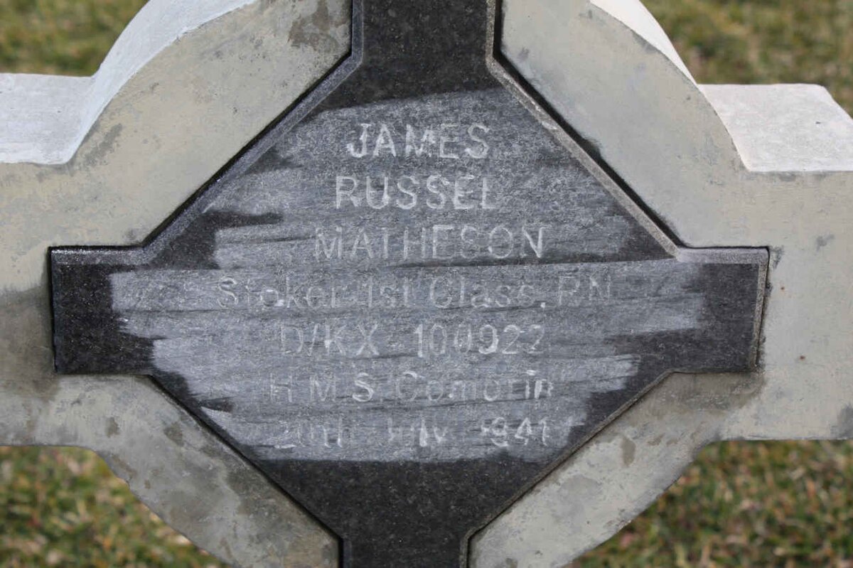 MATHESON James Russel -1941