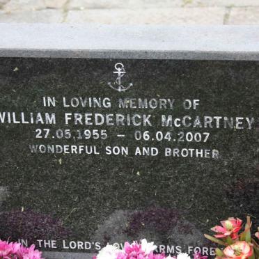 McCARTNEY William Frederick 1955-2007