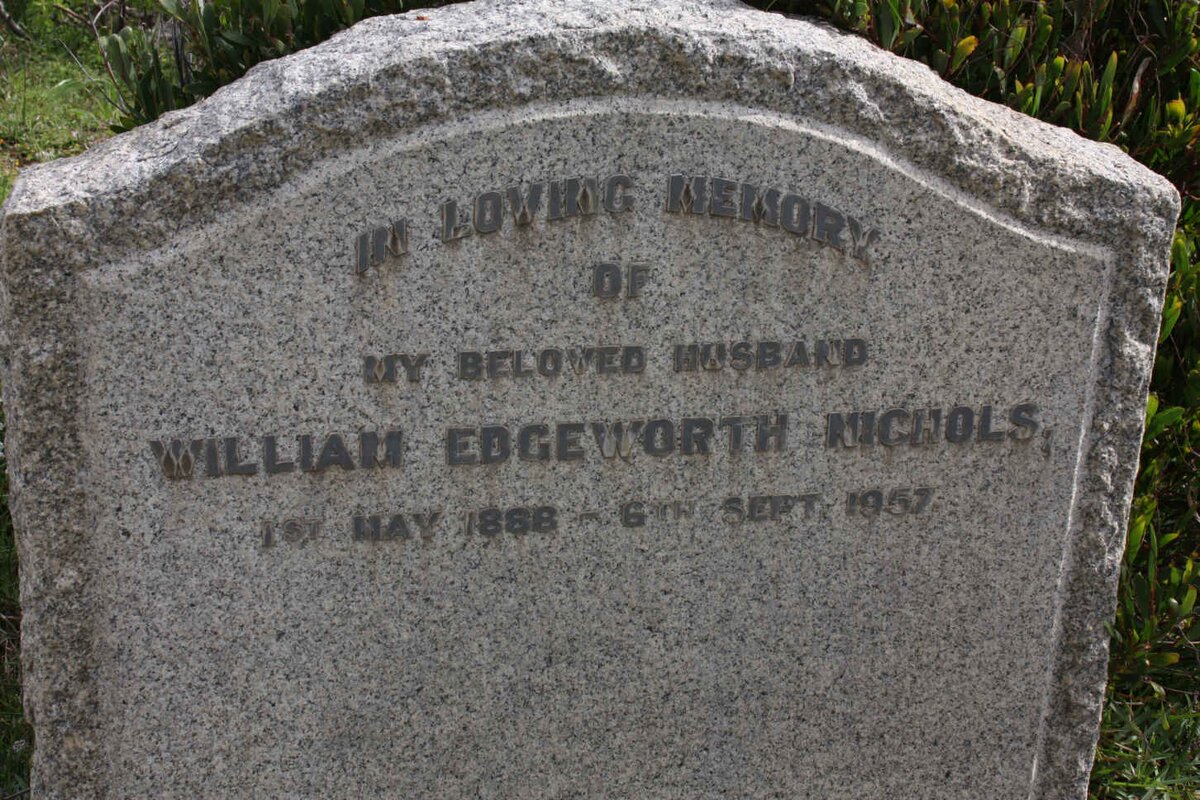 NICHOLS William Edgeworth 1886-1957