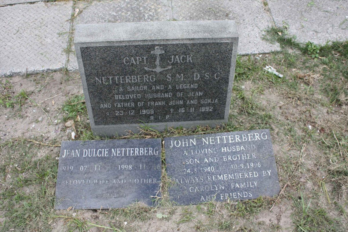 NETTERBERG Jack 1909-1992 &amp; Jean Dulcie 1919-1998 :: NETTERBERG John 1940-1996