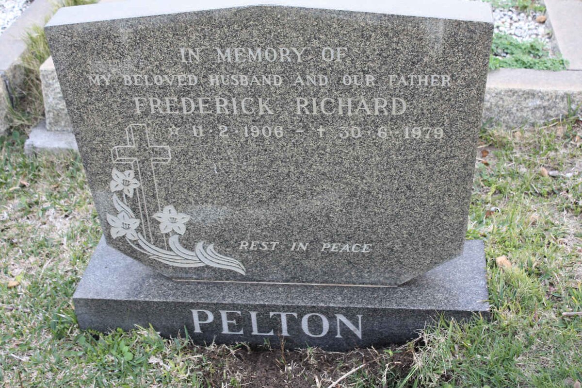 PELTON Frederick Richard 1906-1979