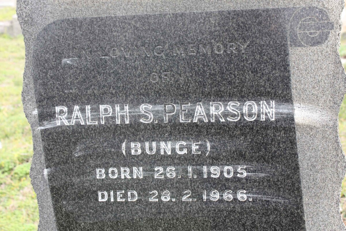 PEARSON Ralph S. 1905-1966