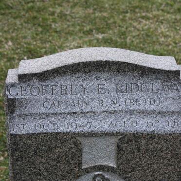 RIDGEWAY Geofffrey E. -1947