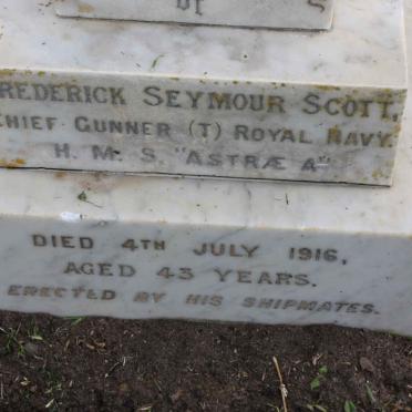 SCOTT Frederick Seymour -1916