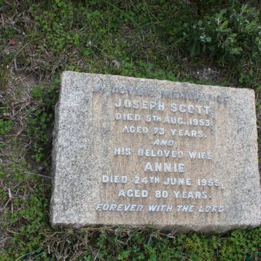 SCOTT Joseph -1953 &amp; Annie -1955