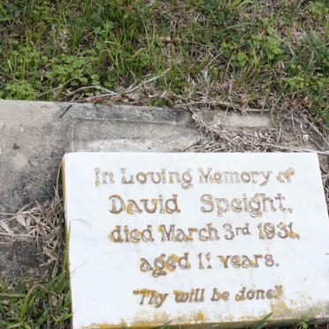 SPEIGHT David -1931