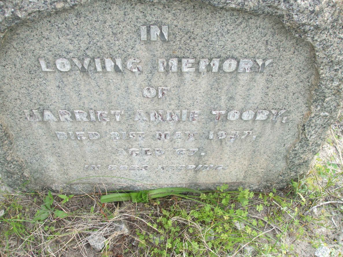 TOOBY Harriet Annie -1937