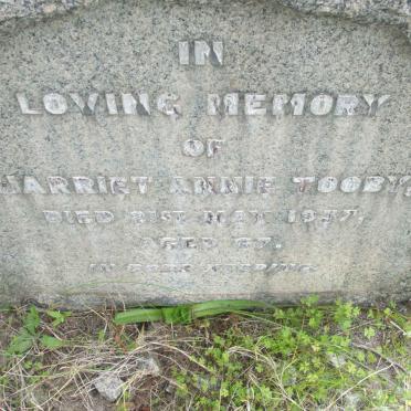 TOOBY Harriet Annie -1957