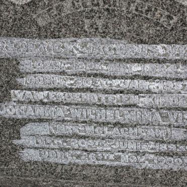 VISSER Frederick Jacobus 1884-1952 &amp; Johanna Wilhelmina McLACHLAN 1893-1980