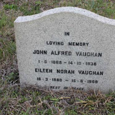 VAUGHAN John Alfred 1865-1938 &amp; Eileen Norah 1880-1969