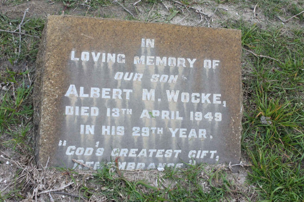 WOCKE Albert M. -1949
