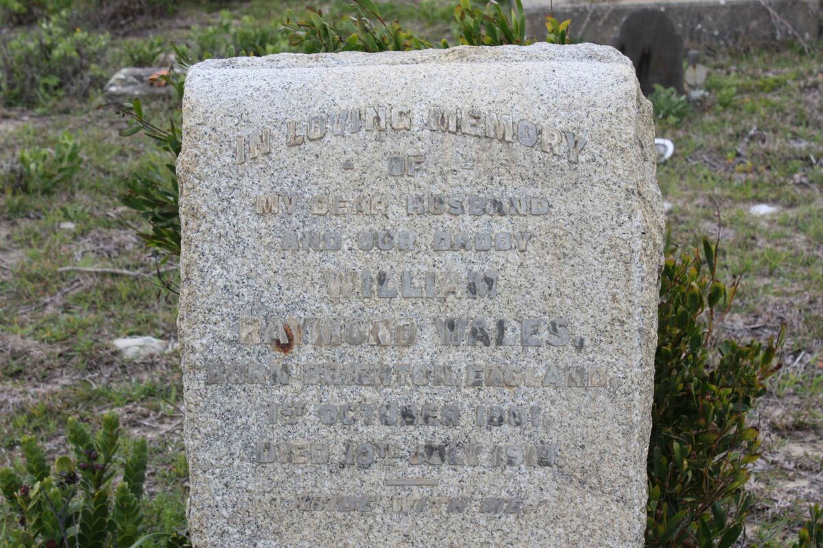 WALES William Raymond 1881-1919