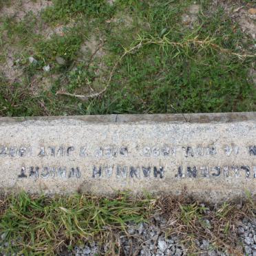 WRIGHT Millicent Hannah 1893-19?2