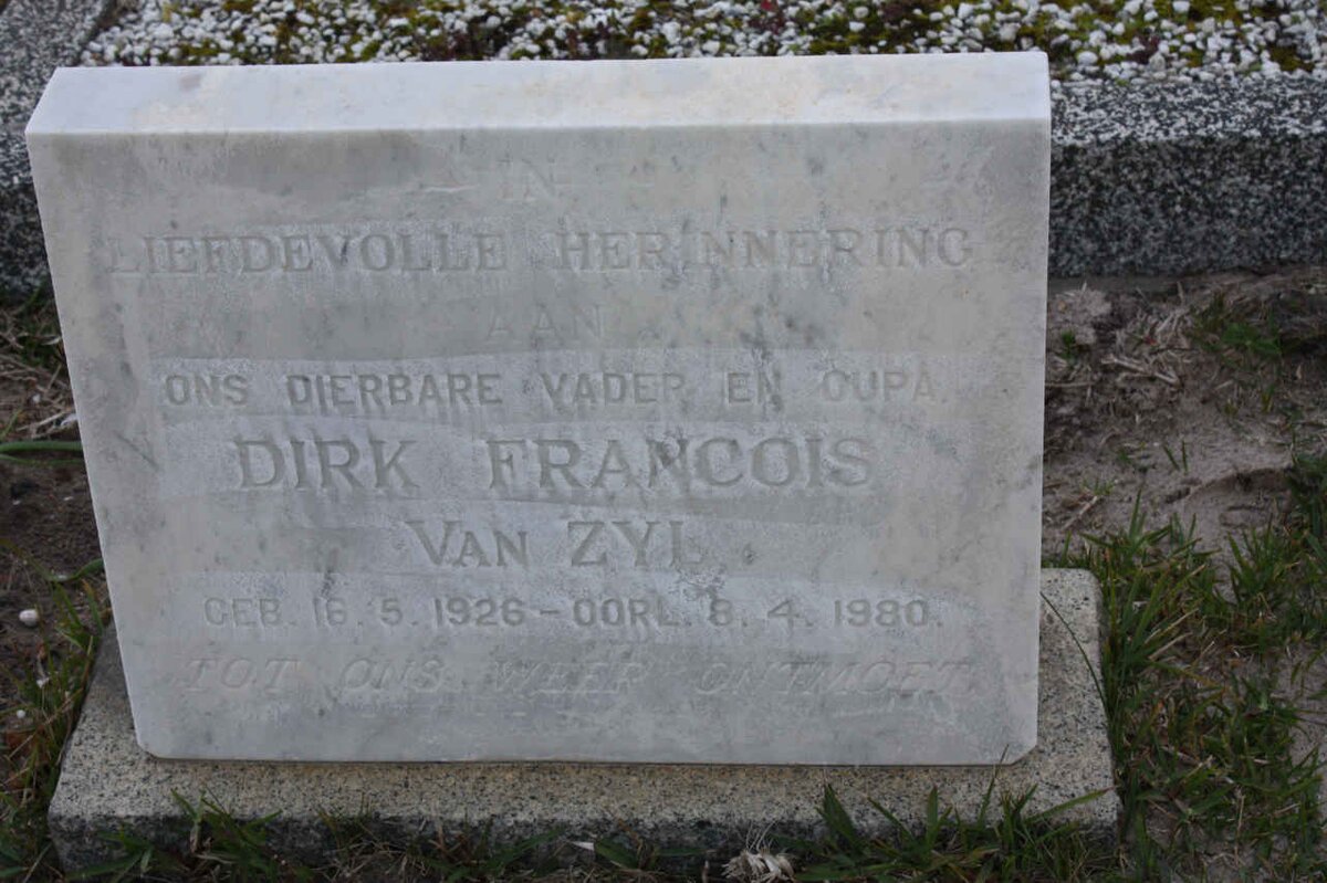ZYL Dirk Francois, van 1926-1980