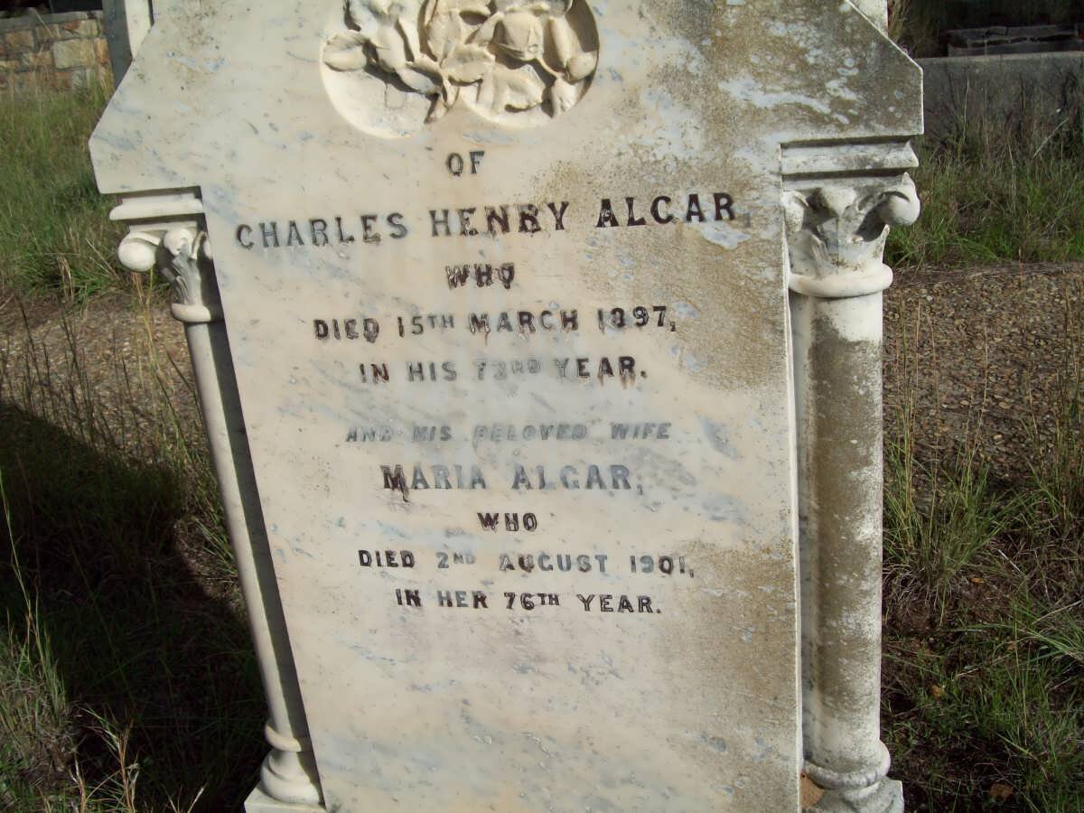 ALCAR Charles Henry -1897 &amp; Maria -1901