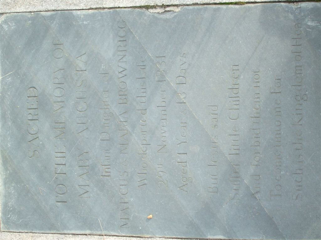 BROWNIGG Mary Augusta -1831