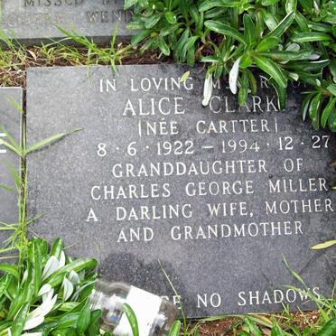 CLARK Alice nee CARTTER 1922-1994